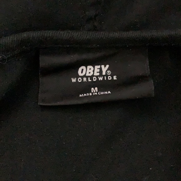 OBEY half zip fleece jacket. - Picture 4 of 4